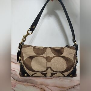 Coach 10730 Carly Signature Shoulder Bag Handbag